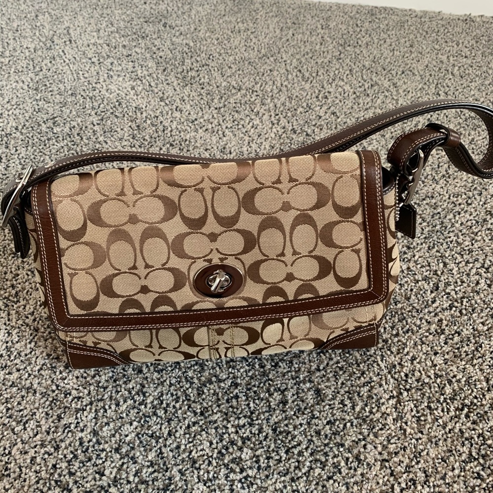 Brand New!! Coach Hampton Flap Shoulder Bag